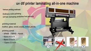 60Cm 2 In 1 Uv Dtf Roll Sticker Film Printer 2022 Teknologi Cetak Baru dengan Laminator