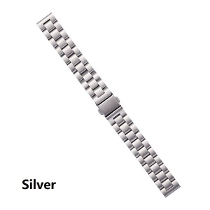 Correa de Repuesto de Acero Inoxidable 304 de 14 mm de Ancho con 3 Cuentas para Reloj <span class=keywords><strong>Garmin</strong></span> Lily 2, Correa de Metal Ajustable con Cierre de Mariposa - Product Image 5