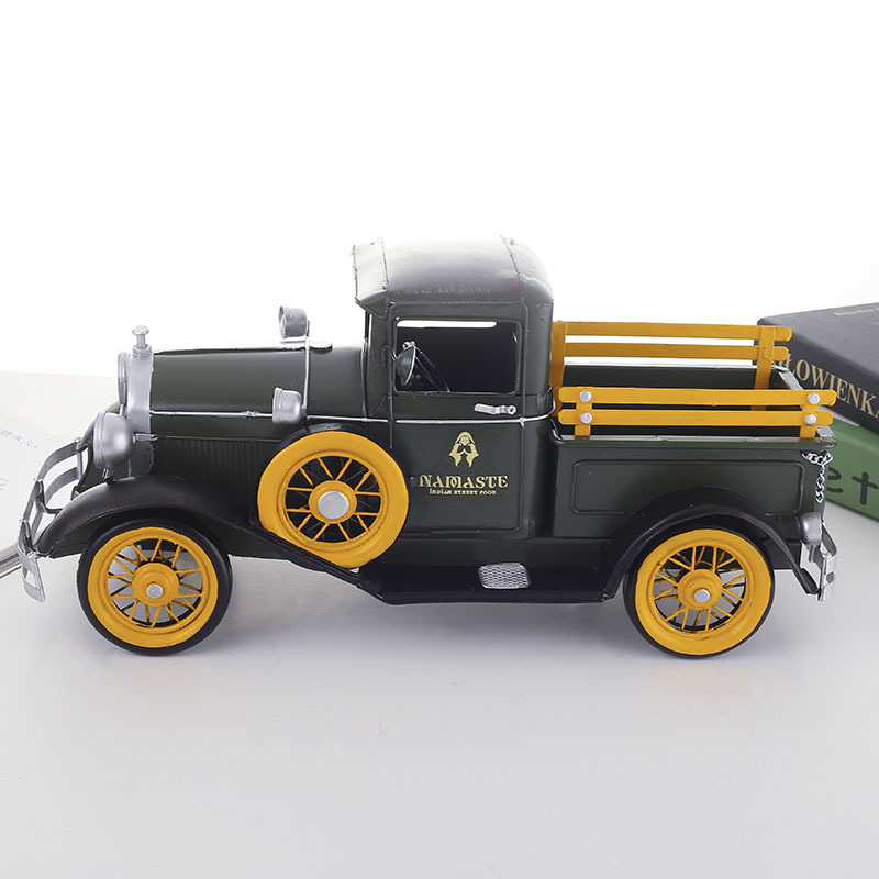 Железный пикап большого размера модель автомобиля нордическая мебель для дома Европейский стиль антикварные поделки Коллекционная модель автомобиля