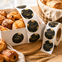 Étiquette autocollante personnalisée pour boîte de caviar, impression logo, rouleau, étanche, doré, effet 3D, UV spot, gaufré, pour boîte de caviar congelé