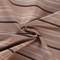 Tissu de chemise en bambou extensible à rayures teintes pour chemises d'homme, prêt à être expédié pour les usines de vêtements