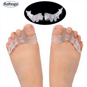 Gel silikon ortopedi korektor jari kaki bengkok palu jempol Ortho pemisah jari kaki untuk Hallux Valgus - Product Image 1