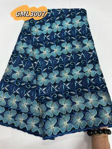 ドライレース生地5ヤードアフリカ100% コットンスイスVoile Stones多色 - Product Image 4