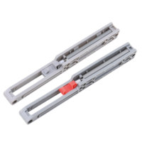 Raccord de garde-robe à fermeture en douceur d'usine en Chine Raccords de porte coulissante en fer POM Amortisseur de fermeture en douceur réglable