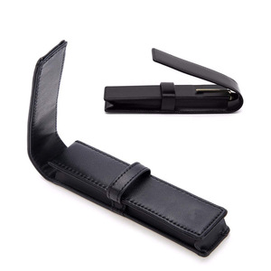 Étui à stylo en cuir, étui pour un seul stylo, étui à stylo professionnel, étui à stylo portable, cadeau d'affaires, impression de logo disponible. - Product Image 1
