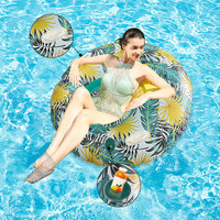 Nouveauté Chaise longue gonflable de piscine Flotteur PVC Conception pastèque Chaise flottante de piscine gonflable personnalisée pour adultes
