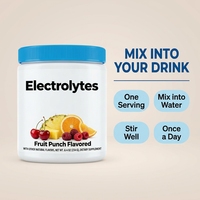 Poudre d'électrolytes aromatisée au punch aux fruits, pot de 234g, OEM ODM, marque privée, saveur personnalisée, complément alimentaire