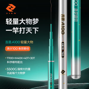 JIEN A100 Carbon Composite Telescopic Freshwater <strong>Fishing</strong> <strong>Rod</strong> for Carp Medium Action Hard Power Taiwan Made - Product Image 2