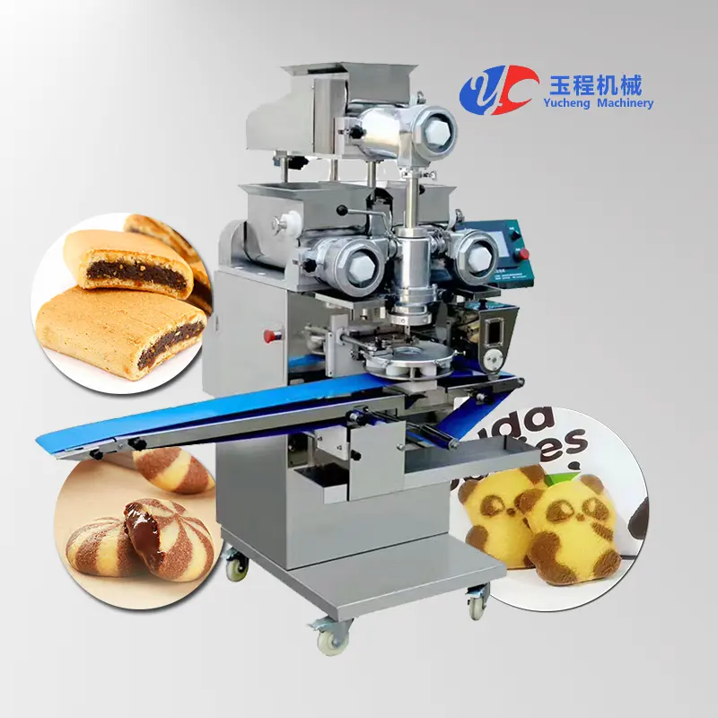 Industrial totalmente automático dupla cor cookies fazendo incrusting máquina