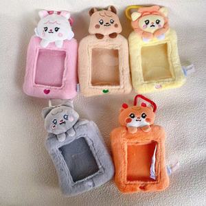 Porte-cartes en peluche douce brodé 3D KPOP Idle avec porte-clés MIYEON YUQI <span class=keywords><strong>Soyeon</strong></span> Shuhua MINNIE et étui de protection pour photos - Product Image 1