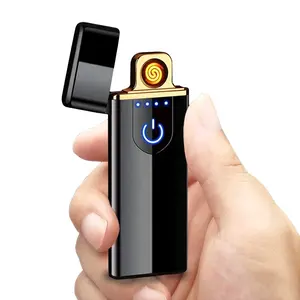Newest Electric Rechargeable USB Metal Charging Lighter Smart Fingerprint Sensor for Cigarette Smokers