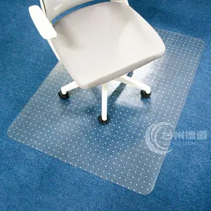 Kustom transparan PVC kursi tinggi kantor tikar untuk lantai berkarpet transparan karpet pelindung tikar