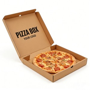 Boîte à <span class=keywords><strong>pizza</strong></span> ventilée multi-tailles recyclable, emballage alimentaire jetable pour restaurant à emporter, boîte alimentaire pour <span class=keywords><strong>pizza</strong></span> de 8/10/12 pouces - Product Image 1