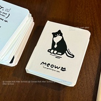 Cuaderno de Papel con Diseño de Gato de Dibujos Animados, Estilo Moderno, con Páginas en Blanco, para Notas de Estudiantes y Regalo