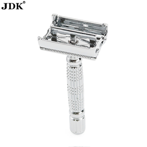 Erkekler için açık Metal saplı ıslak bakım ile JDK yüksek kaliteli paslanmaz çelik profesyonel çift kenarlı emniyetli jilet - Product Image 6