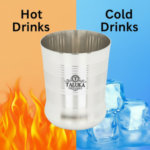 Vaso de acero inoxidable convexo acanalado de 13 oz al por mayor indio - Product Image 1