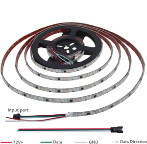 ไฟ LED แถบอัจฉริยะ RGB แบบตั้งโปรแกรมได้ สำหรับโรงงานขายส่ง ทองแดง 12V 24V 5050 IP67 กันน้ำ สำหรับตกแต่งภูมิทัศน์ พร้อมรีโมทคอนโทรลแบบ USB - Product Image 2