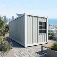 Maison conteneur habitable prête à l'emploi avec structure en acier de 20 pieds et 40 pieds, maison préfabriquée pour villa, hôpital, cuisine, magasin