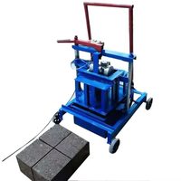 2-45 petite machine manuelle portable de fabrication de briques diesel en béton prix