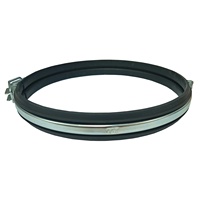 Pince de conduit de ventilation d'usine avec collier de serrage en acier inoxydable à verrouillage rapide en caoutchouc rouge