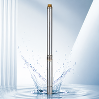 Pompe submersible pour puits profond en acier inoxydable SN 3 pouces 370W avec sortie en laiton, anti-rouille