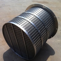 SUS304 Duplex 2205 0.1 0.2 0.4 0.5mm Fente Taille 1m Longueur Écran Rotatif Tambour Wedge Fil Enroulé Panier Fito