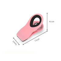 Clips de sac personnalisés avec logo, clips magnétiques multicolores en PP pour la conservation des aliments, avec fermeture hermétique pour les aliments, les collations et le réfrigérateur