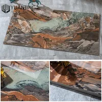 Carreaux de sol en porcelaine effet marbre Obico Rock Gold Vein, miroir, émaillés, vitrifiés, en gros, discontinués