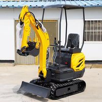 Excavator Mini Baru 1.2 Ton Berat Operasi, Mini Crawler Excavator, Alat Berat Pemindah Tanah, Mini Excavator Dengan Kabin, Dijual