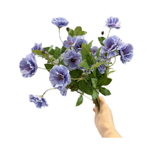 Eleganti Steli di Fiori Artificiali in Seta Fatti a Mano per Decorazioni di Corridoi Nuziali, Candelabri e Anelli - Product Image 4