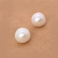 Perles d'eau douce rondes Edison naturelles AAAAA de 10-11 mm, blanches, à fort lustre, perles en vrac pour la fabrication de bijoux, vente en gros
