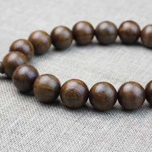 Golden Sandalwood Beaded Prayer Bracelet With Tassel 10mm Unisex Fashion Jewelry For Meditation And <b>Car</b> <b>Decor</b> - Product Image 5