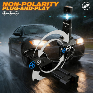 ไฟหน้ารถ LED ควบคุมผ่านแอปอัจฉริยะสำหรับ T3 35W 6000K ปรับพลังงานได้สำหรับฝน/หมอก/สีฟ้ารูปร่างของหลอดไฟ H11อุปกรณ์อเนกประสงค์ - Product Image 6