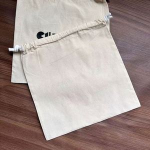 Bolsa de Algodón de Alta Calidad con Cordón para Zapatos, Bolsa de Lona para Guardar Zapatos de Viaje con Impresión de Logotipo Personalizado - Product Image 2
