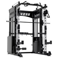 Machine Smith multifonctionnelle économique pour usage domestique avec entraînement pectoral et des jambes, équipement de gym en acier inoxydable