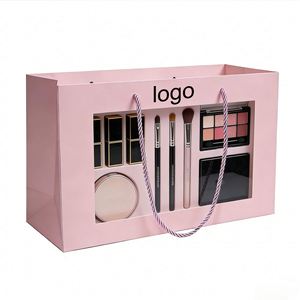 Custom Your Logo Printed Large <b>Gift</b> Packaging Shopping Paper <b>Bag</b> with Clear PVC Window for Brand Retail and Premium Gifting - Product Image 1