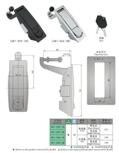 Rod Lock Compression Swing Handle Lock Rod Control Heavy Duty Cabinet Lock