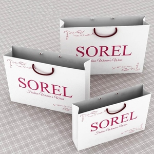 Tùy chỉnh in logo màu đen giấy kraft mua sắm quần áo mua sắm túi quà tặng sang trọng xử lý mini bao bì in túi giấy - Product Image 2