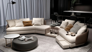 Divano Componibile di Lusso Moderno con Espositore Integrato e Cassetto Nascosto, Prezzo di Fabbrica per Container 40HQ - Product Image 3