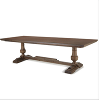 Table de salle à manger en bois de pin courbé Vintage, centre de campagne, vente en gros