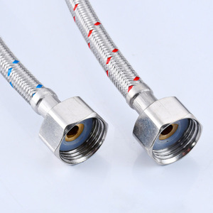 Selang air logam kepang fleksibel baja tahan karat selang Inlet - Product Image 3