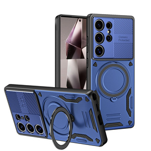เคสโทรศัพท์แบบมีวงแหวนแม่เหล็กสำหรับ Samsung 26 ultra S25 S24 FE A Series พร้อมขาตั้งกันกระแทก - Product Image 5