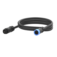 Connecteur étanche LED extérieur série M16 longueur de câble personnalisée avec contacts en cuivre connecteur de fil d'alimentation du boîtier PA66