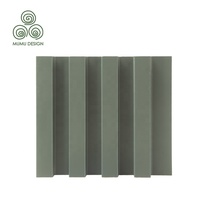 MUMU-paneles de pared de vinilo curvo para baño, azulejos 3D, revestimiento de madera de PVC para Interior acanalado, con función impermeable
