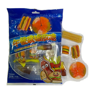 Популярный поставщик Мармеладов в немецком стиле, халяльная серия фастфуда, 77 г, ланч-конфеты - Product Image 1