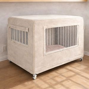 Cage pour chien luxueuse toutes saisons, intérieure/extérieure, mobile <span class=keywords><strong>avec</strong></span> roulettes, cage pour animaux de compagnie imperméable, enclos de haute qualité, lit confortable pour animaux de compagnie - Product Image 6