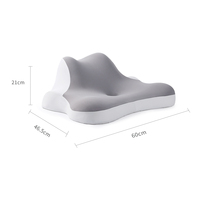Oreiller ergonomique multifonctionnel 6-en-1 en mousse à mémoire de forme, design confortable et profilé, pour dormir et masser