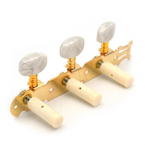 3 sur une plaque Mécaniques plaquées or Touches d'accordage Touches d'accordage pour <span class=keywords><strong>guitare</strong></span> classique avec trou unique - Product Image 4