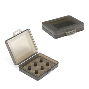 Earplugs <b>Storage</b> <b>Box</b> For Earbuds PP <b>Material</b> Memory Foam Dustproof Lightweight Portable Case With Black And White Tips - Product Image 4