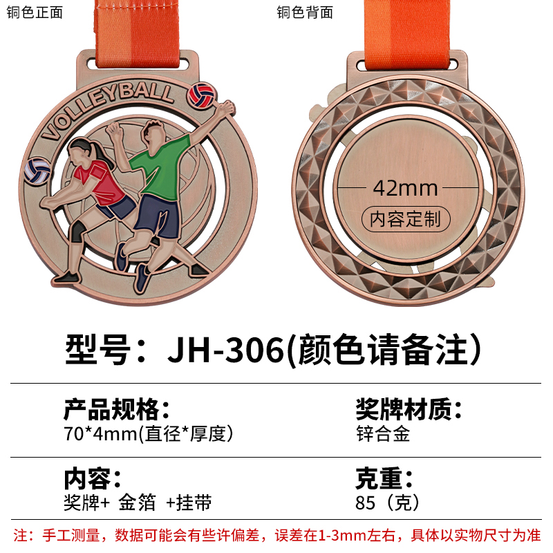 Volleyball-médaille de bronze